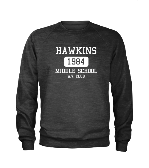 Hawkins middle school sales av club sweatshirt